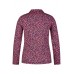 Rabe - 53-123352 Polo met lange mouwen print blauw fuchsia.